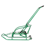 Санки "Nikki 2 " складная спинка, ручка, цвет зеленый