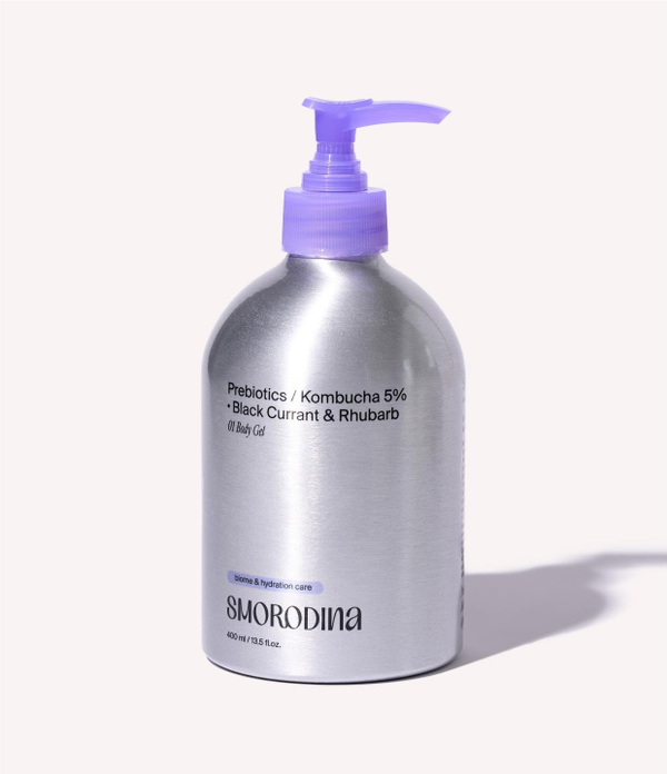 Гель для душа с пребиотиками и комбучей 400 ml (Smorodina)