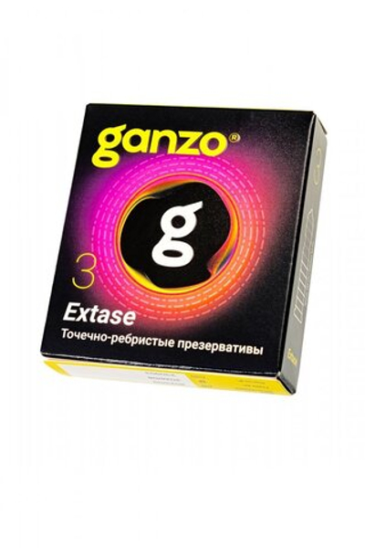 Презервативы Ganzo Extase точечно-ребристые № 3