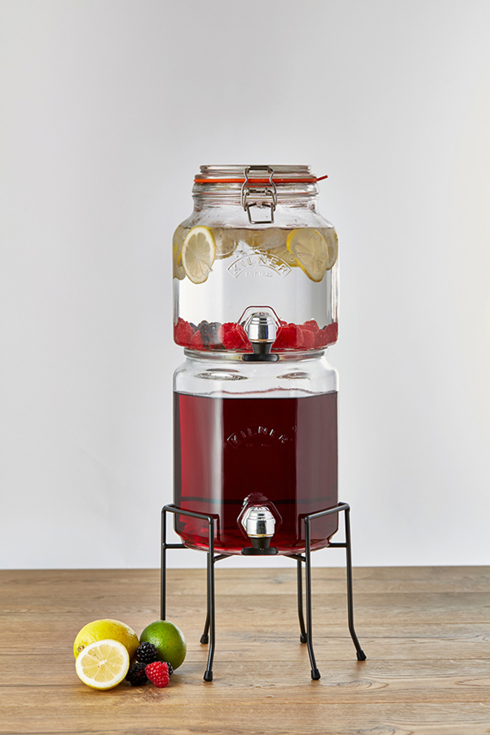 Набор из 2 диспенсеров на подставке 2,1 л и 3,1 л Kilner K_0025.004V