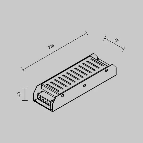 Источник напряжения PSL001 12В 250Вт IP 20 811001 Led Strip 811001