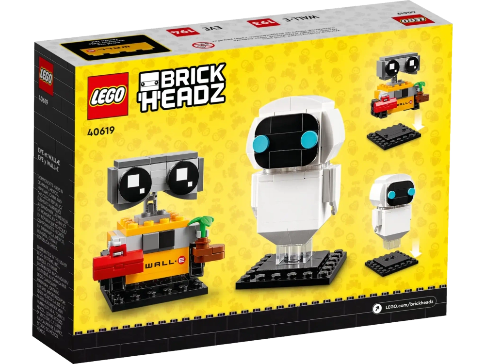 Конструктор LEGO BrickHeadz 40619 ЕВА и ВАЛЛ•И