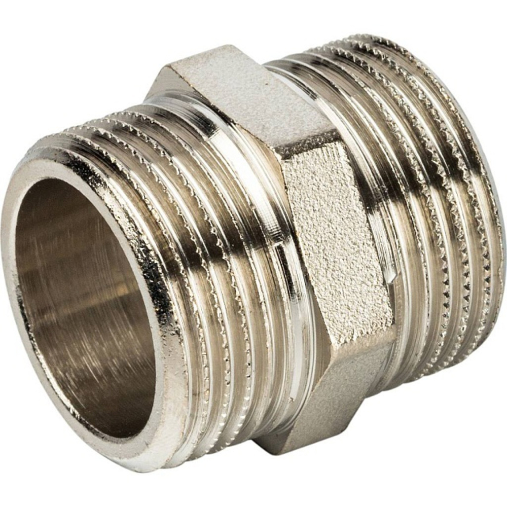 Ниппель STOUT никелированный 3/4" НР/НР