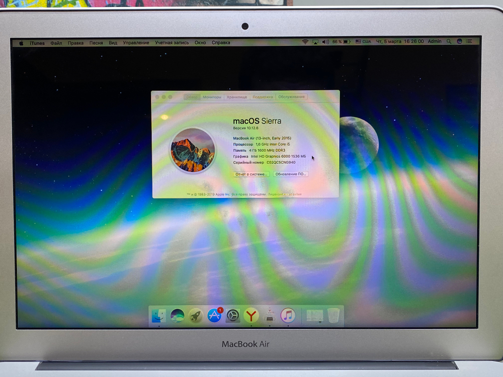 MacBook Air A1466 13 2015 i5/4Gb