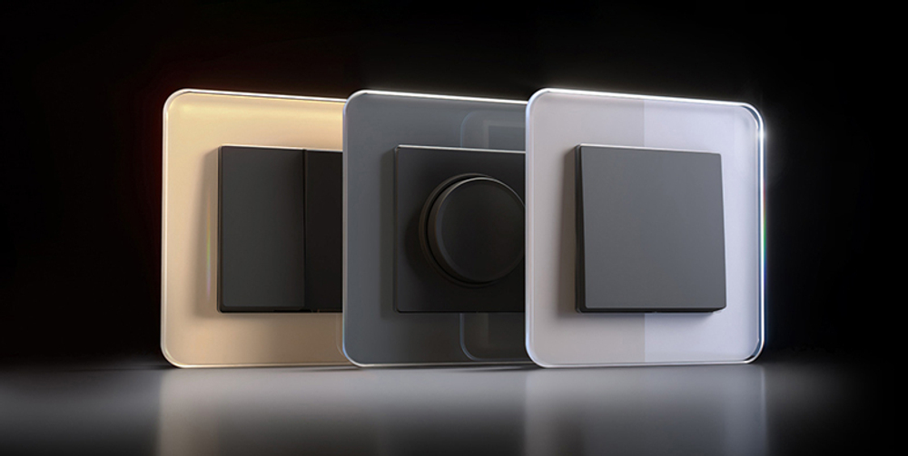 Рамка на 1 пост Elite (дымчатый, стекло)