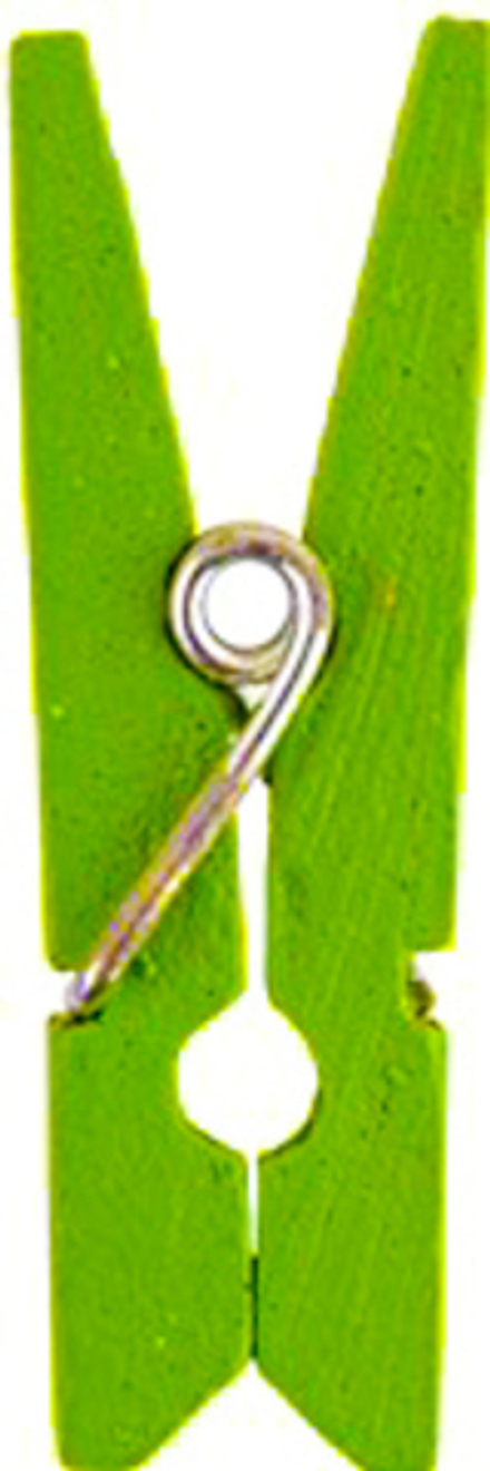 Декоративная прищепка, 30 мм, цвет светло-зеленый