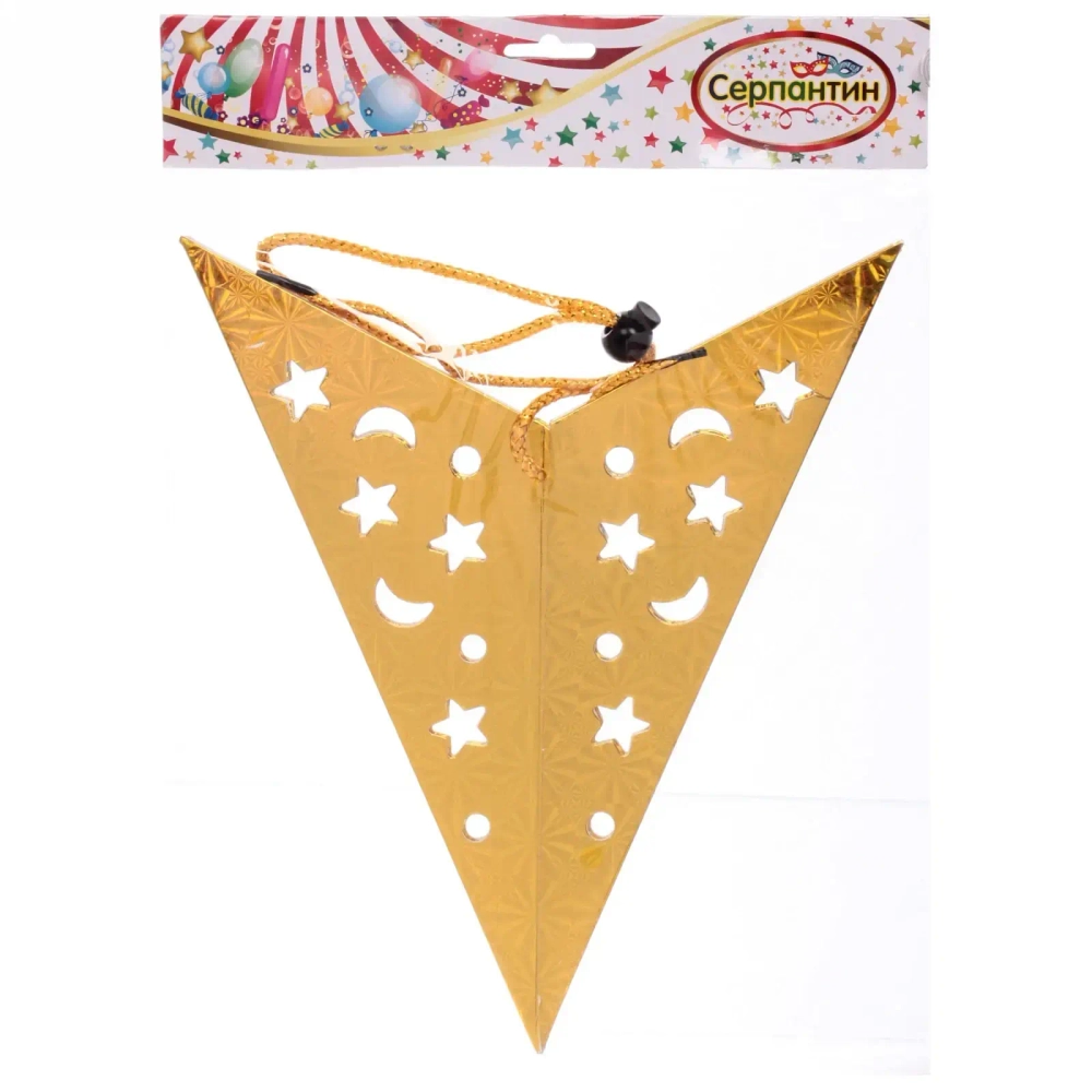 Украшение подвесное «Сияние звезды» 60 см, Золото