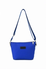 Сумка женская через плечо из нейлона синяя QOZA