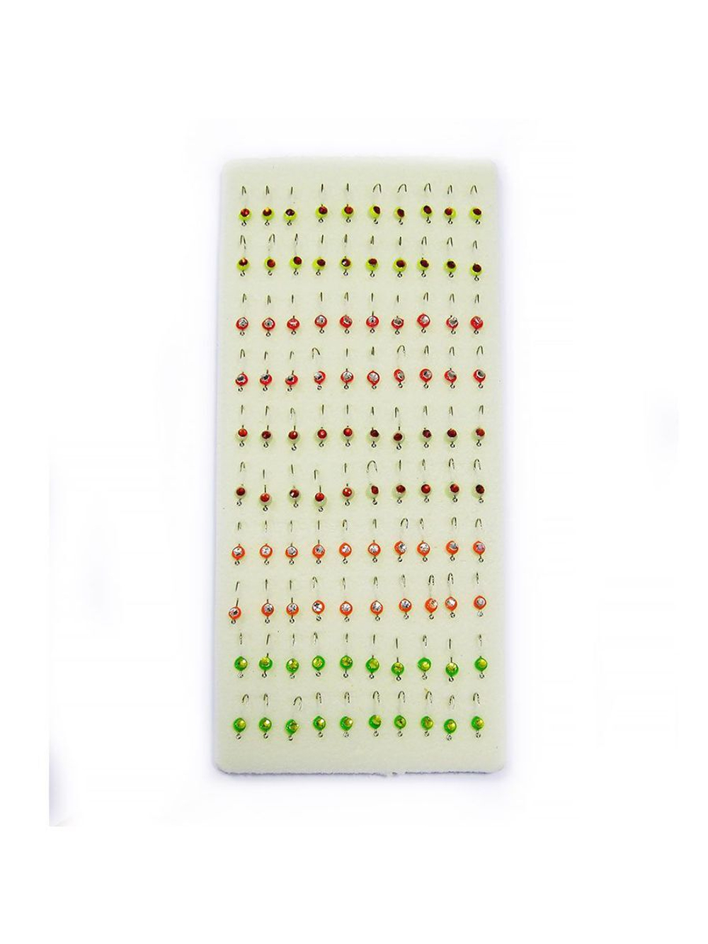 Мормышка фосфорная № 1-"Swarovski", №12, № 4, 100 шт