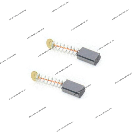 Электроугольная щетка 4х6х10 пружина-пятак d=4 мм