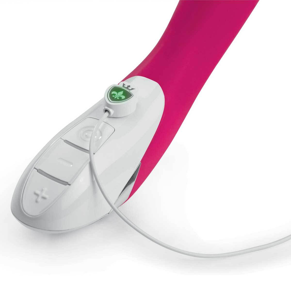 Ярко-розовый вибратор Mystim Danny Divido - 27 см. (Цвет: ярко-розовый)