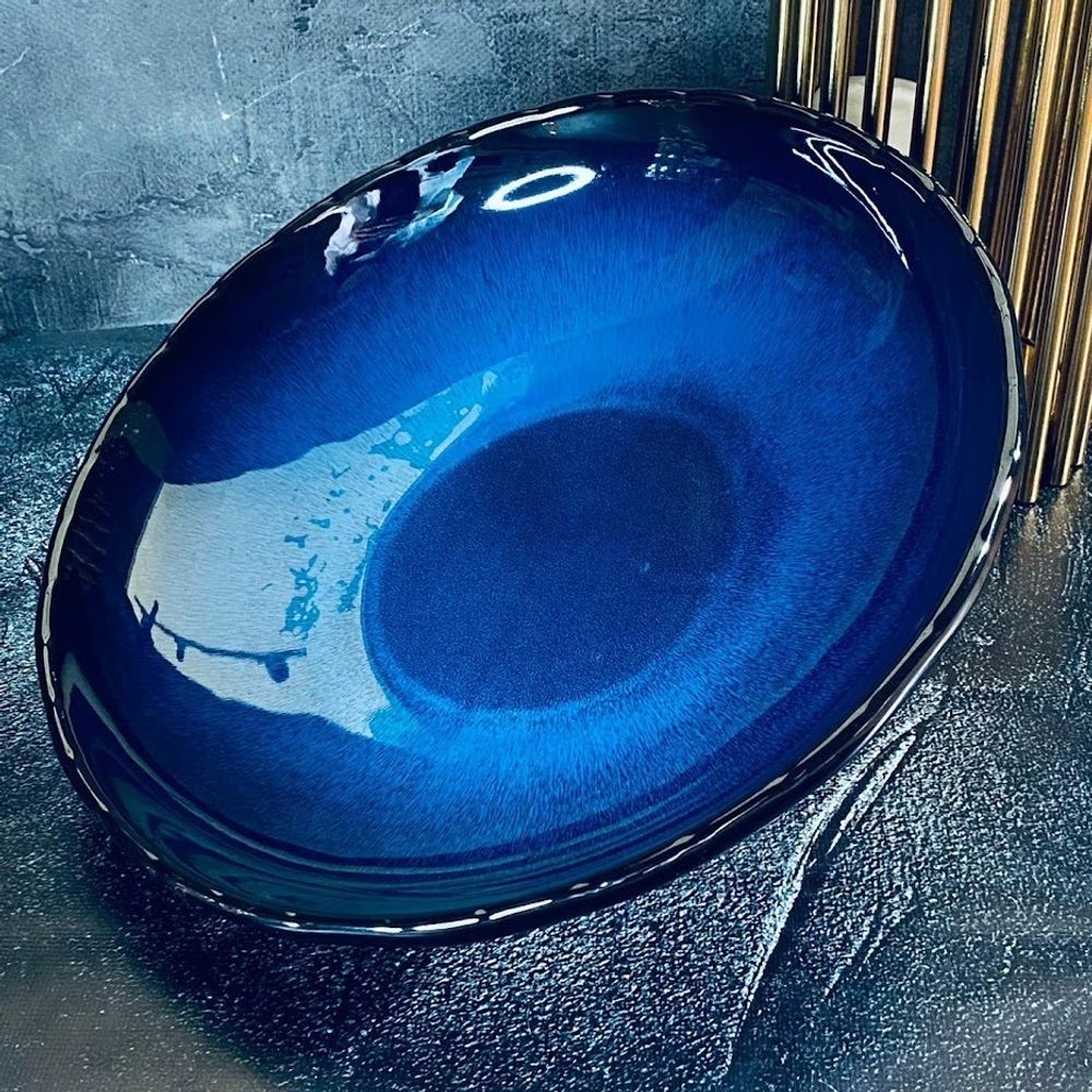 Lenardi 118-104 Блюдо 31см AQUAMARINE в под.уп.(х4)Фарфор