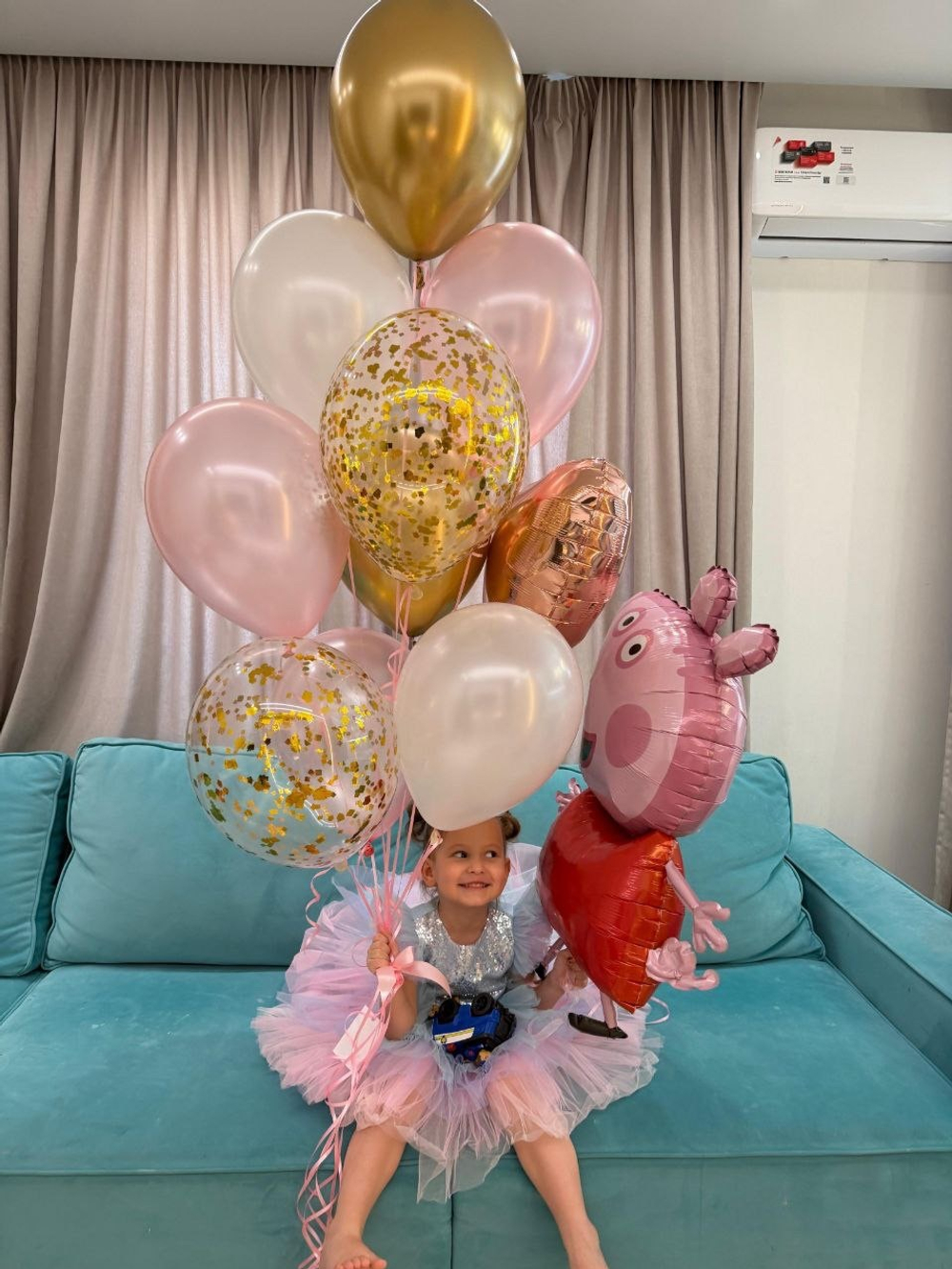 Воздушные гелиевые шары Свинка Пеппа №4459