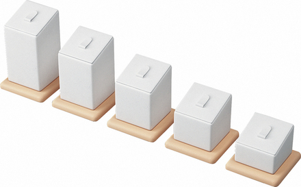 Набор подставок для 5 колец/кубик/язычок/основание/Н-40,50,60,70,80 мм.