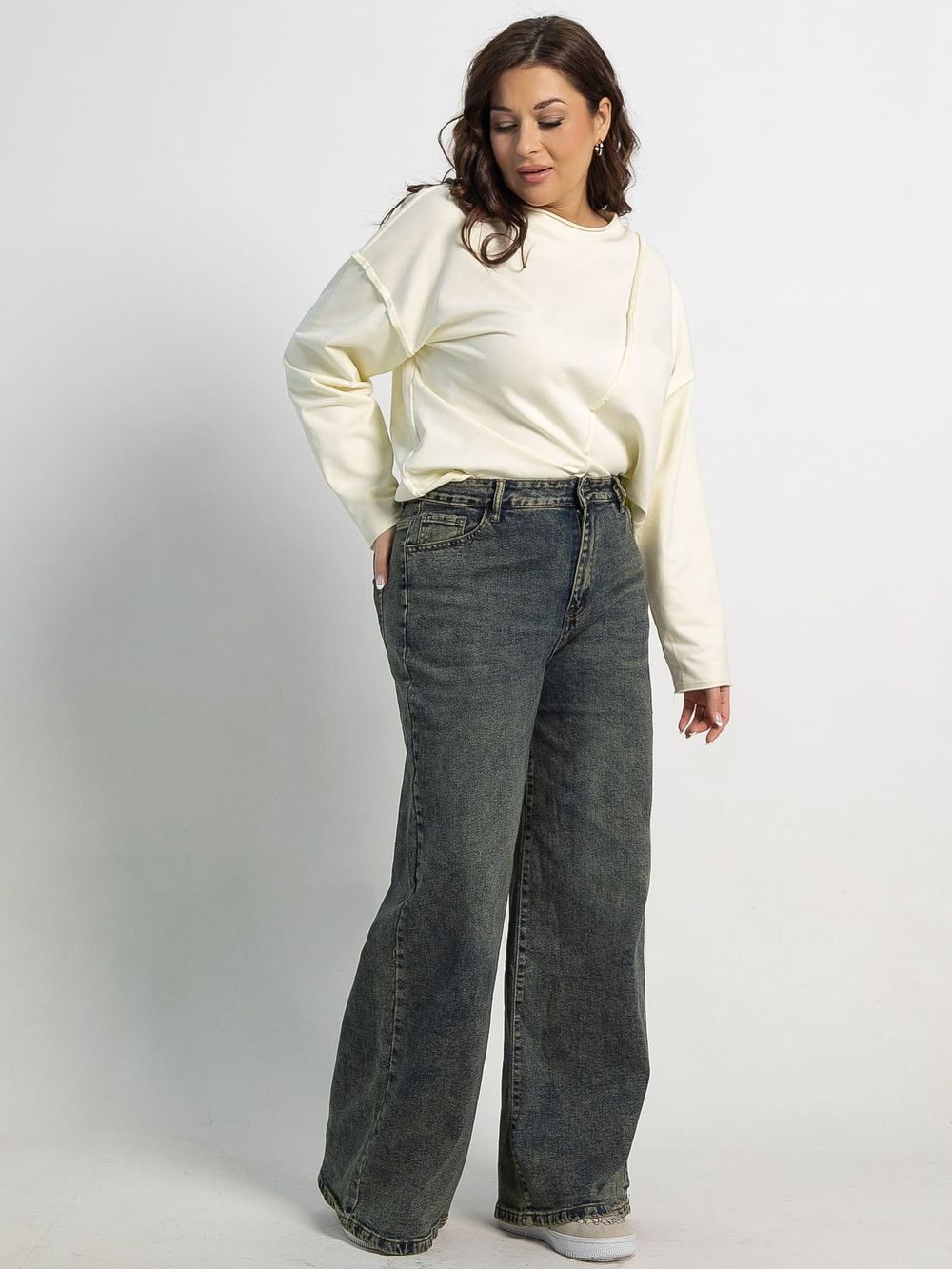 Джинсы Лаччи (сине-зеленые) Б15075-4М LT Collection