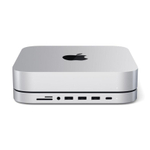 USB-Хаб-подставка Satechi для Mac mini (M1, M2 | 2020–2023) и Mac Studio (ST-ABHF) Подключение: встроенный кабель USB-C. Порты: USB-C, 3 USB-A 3.2 Gen 1, microSD, SD, разъём 3,5 мм