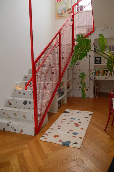 Ковер из хлопка terrazzo poetry из коллекции ethnic, 70х160 см