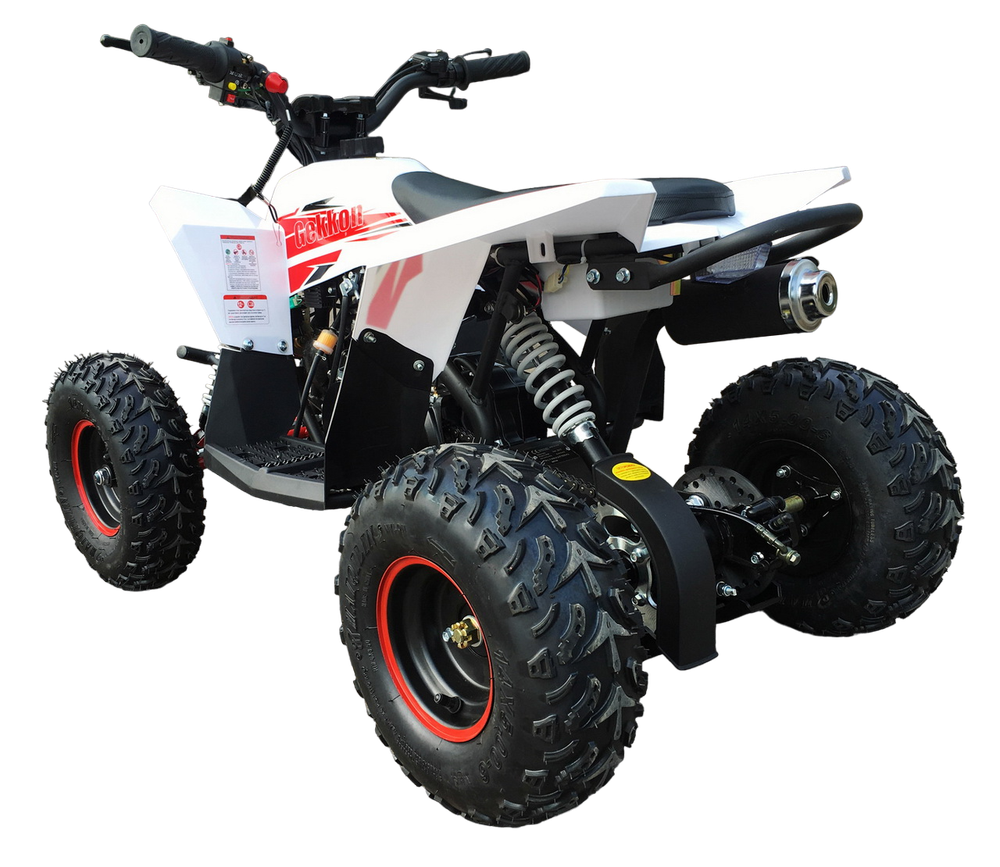 Квадроцикл Motax GEKKON 90 красно-белый+комплект гусениц