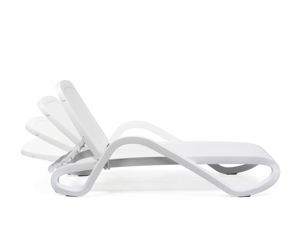 Шезлонг-лежак пластиковый Nardi Eden, белый