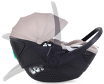 Детская коляска Rant Teo Soft 3 в 1 с автокреслом Aster Zero Beige Cloud