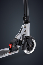 Самокат Micro Sprite LED, серебристый хром