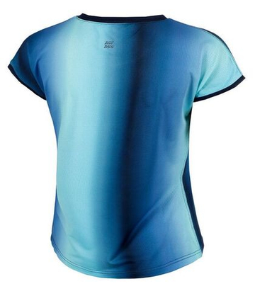 Женская теннисная футболка Bidi Badu Spectrum Capsleeve - небесный