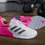 Кроссовки женские Adidas Dropset 3 (Розово-Белые)