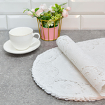 Салфетка подстановочная 30*45см MONICA 655A9469 овал, белая (12шт/уп)