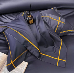 ZEPHYR HOME КПБ Двуспалка ЕВРО Мако-Сатин 100s Синий