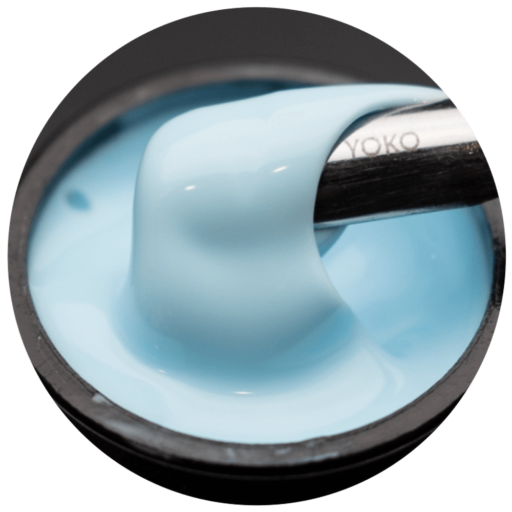 Гель моделирующий самовыравнивающий цветной Небесный 15мл ОПЦИЯ