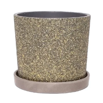 Горшок Дакар серый кедр №2