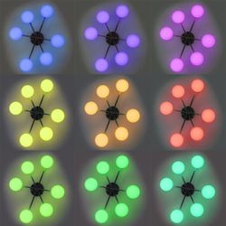 Citilux ATMAN SMART CL226A161 RGB LED Умная люстра Матовый Хром