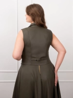 Жилет кожаный офисный