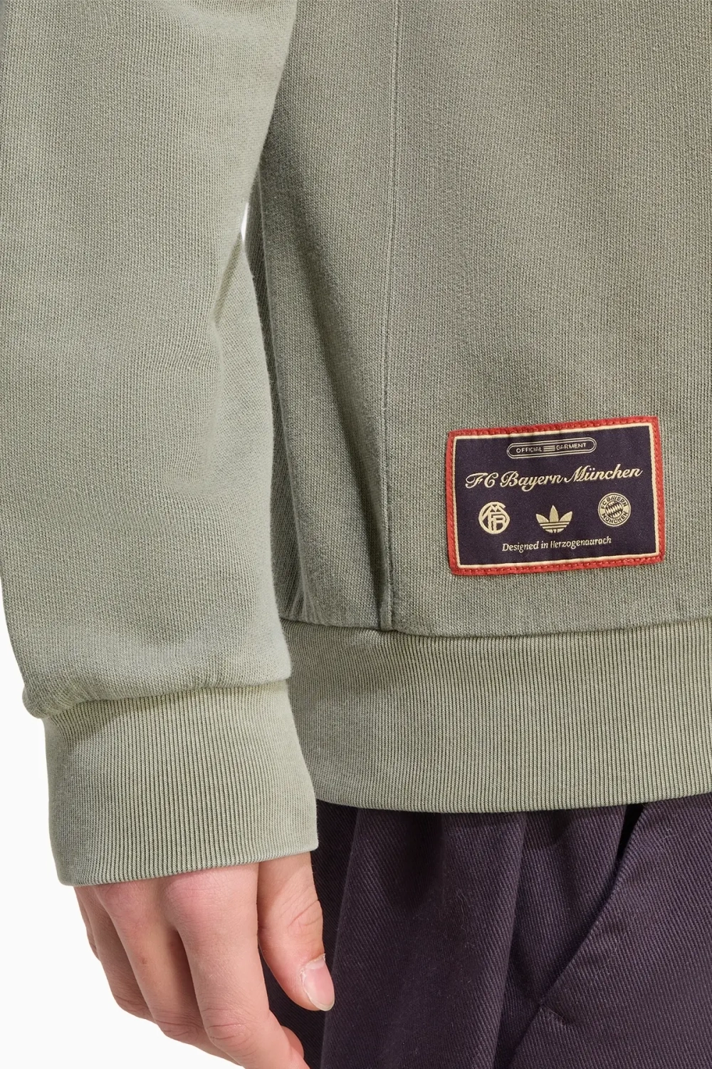 Кофта adidas FC Bayern 25/26 Terrace Icons Half-Zip - зеленый