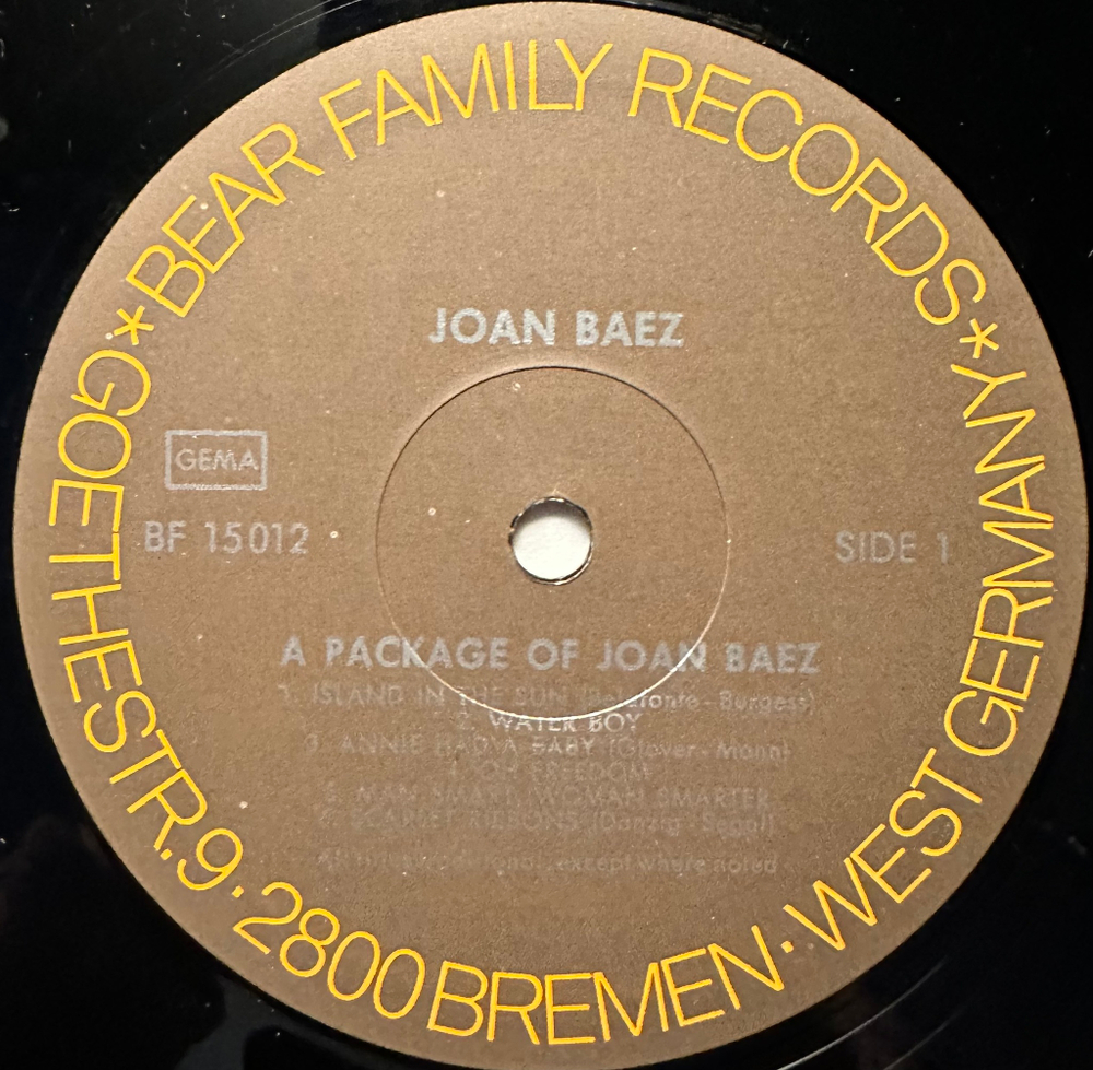 Joan Baez - A Package Of Joan Baez (Германия 1978г.)