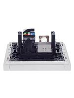 FORTE&PIANO Розетка двойная RJ11+RJ45 кат.5E FP235 белый IEK