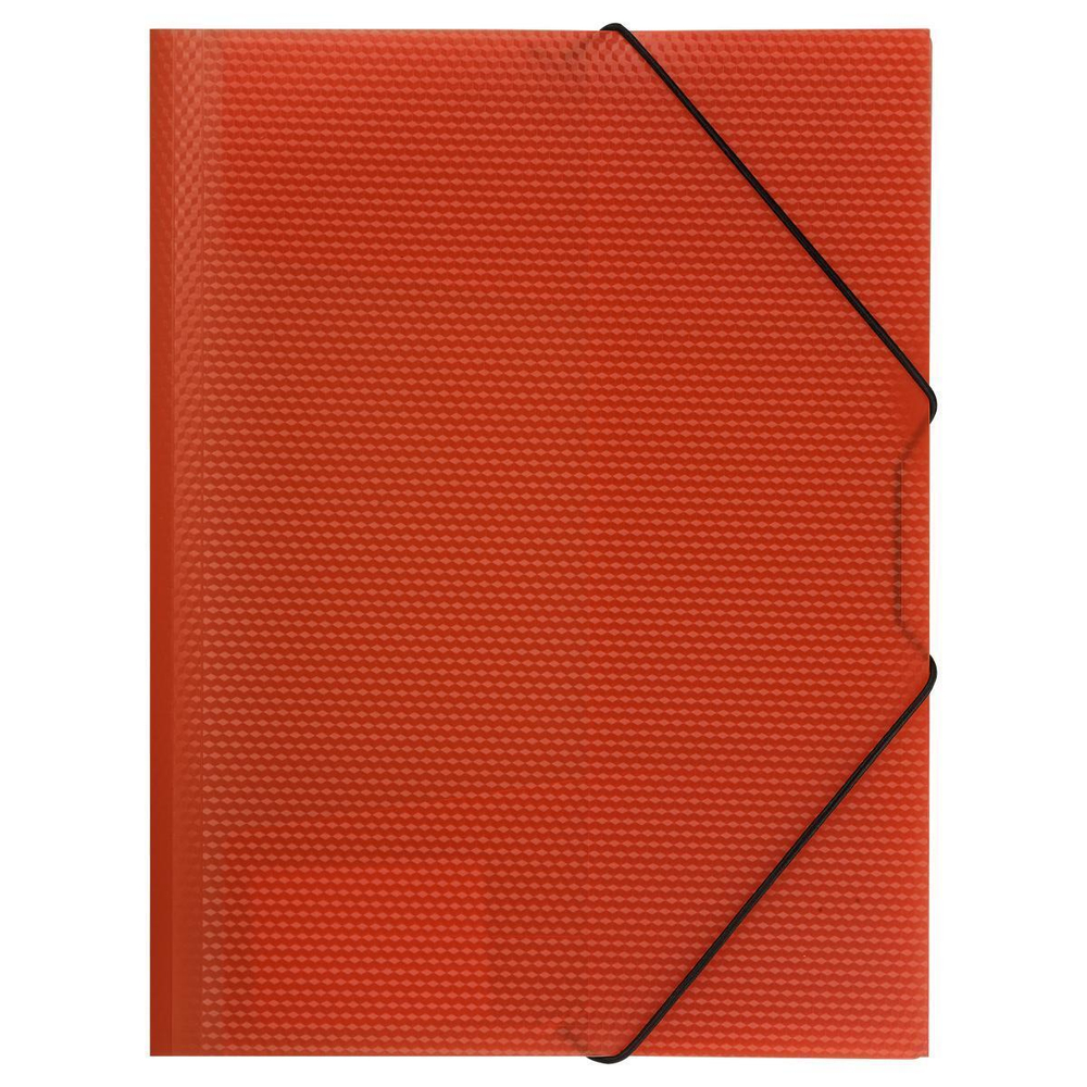 Папка на резинке А4 красная "Кристалл" (Стамм)