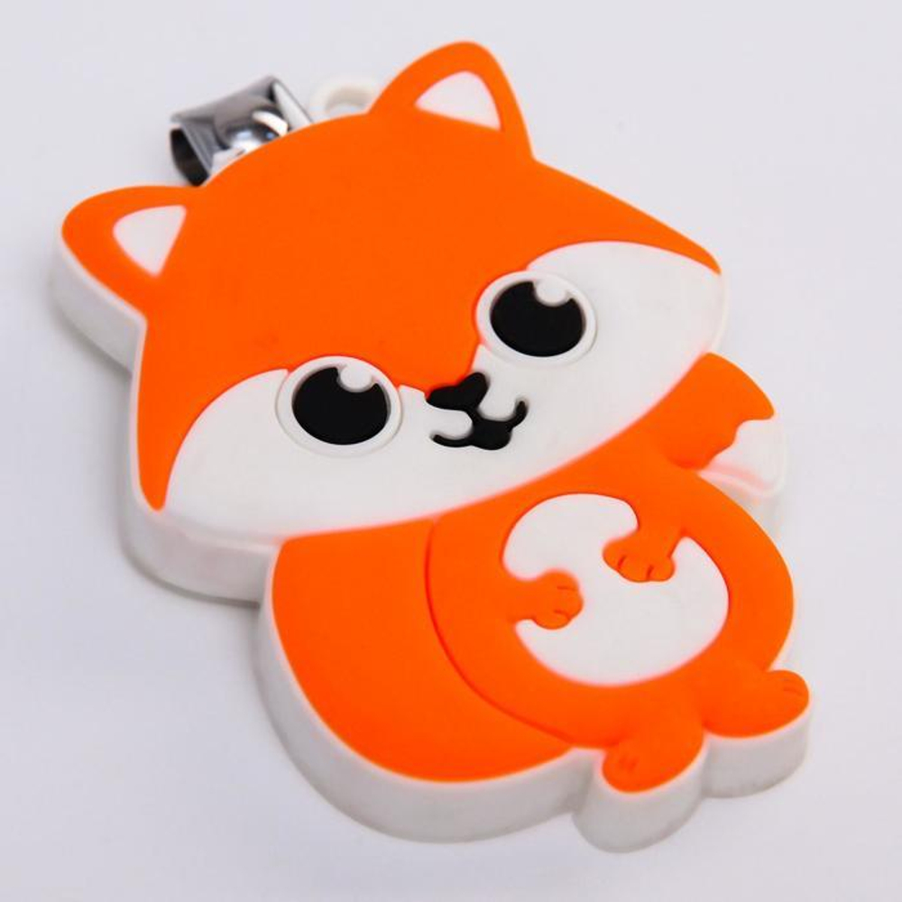 3612543 Детские, маникюрные щипчики - книпсеры «Лисичка» с резиновой игрушкой