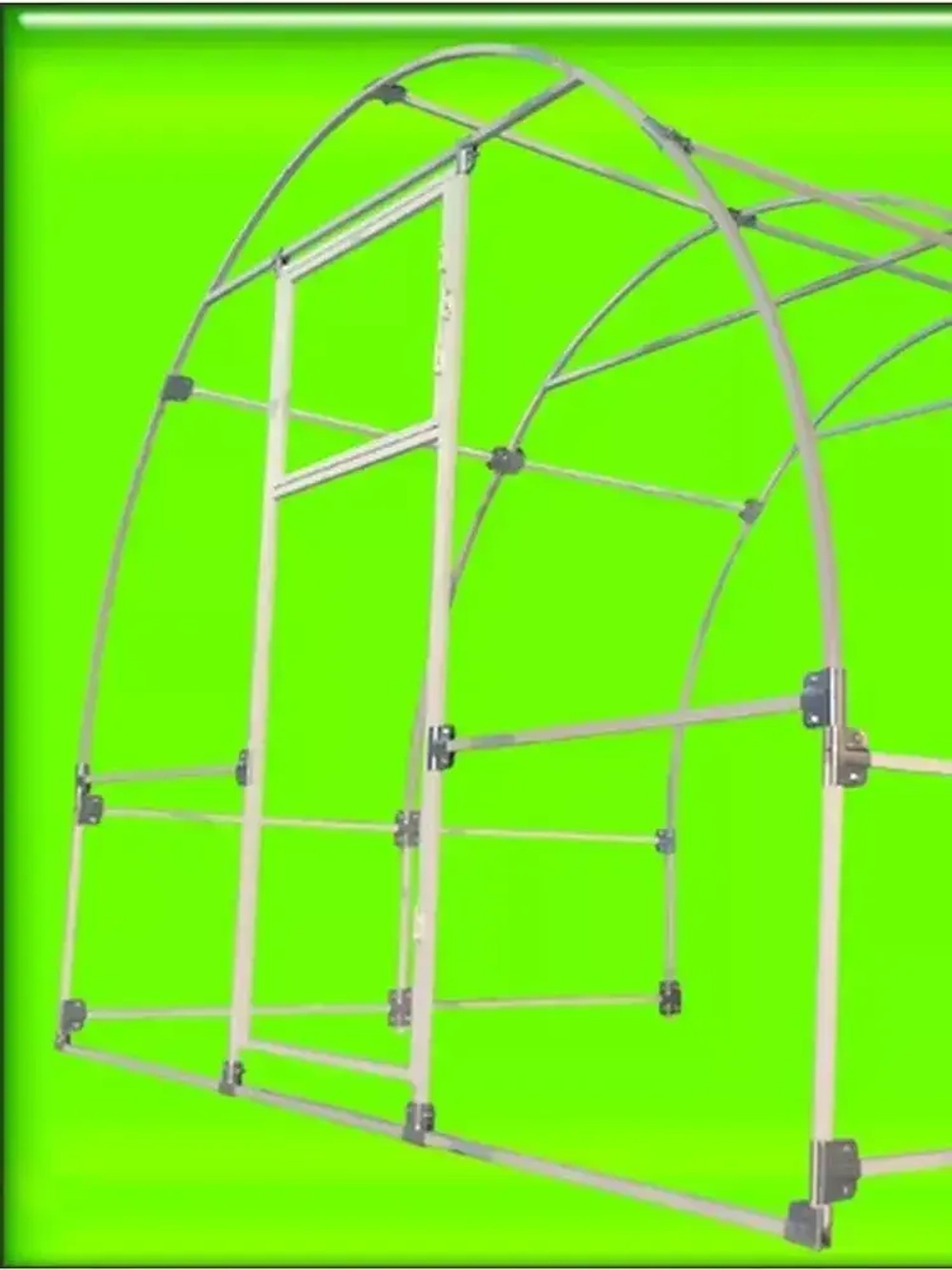 Крепеж теплиц угловой для квадратных труб 20х20мм 3х-сторонний, подходит для теплицы и стеллажа, 8 пар-толщина металла 1.2мм