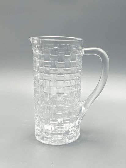 Графин стеклянный 1,2 л. с ручкой плетеная серия