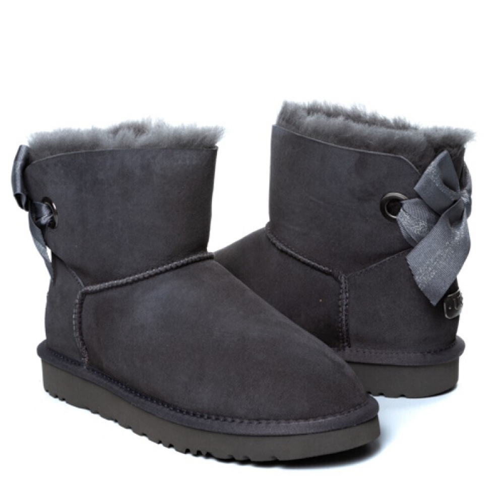 Угги Bailey Bow Mini Customizable Grey