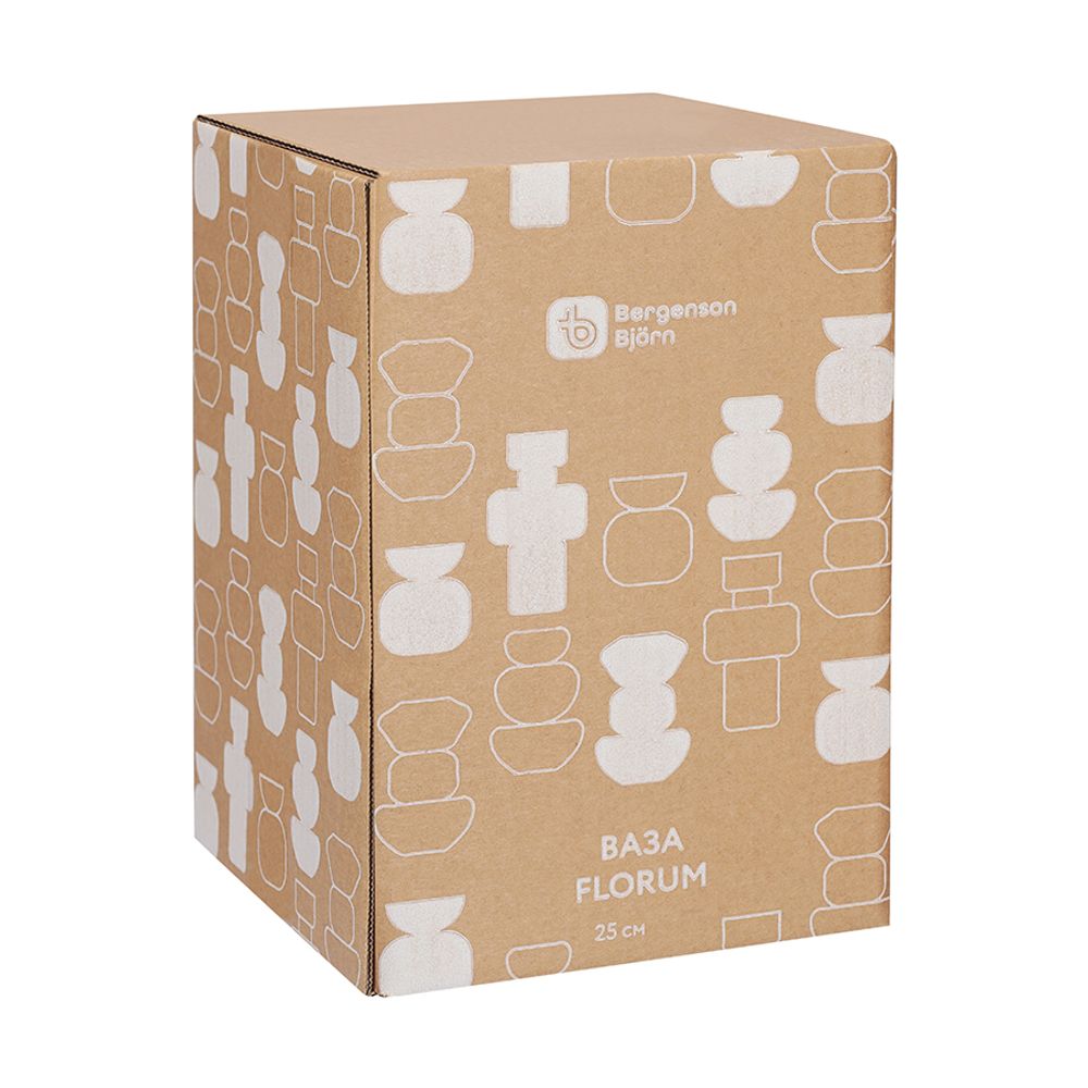 Ваза Florum, 25 см, изумрудная