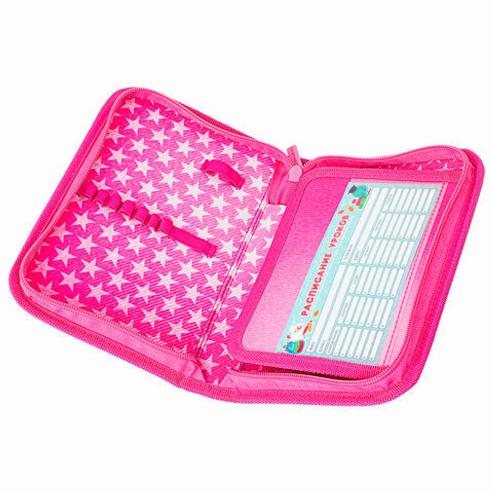 Пенал BRAUBERG, 1 отделение, 1 откидная планка, полиэстер, 21х14 см, "Happy kitten", 270308