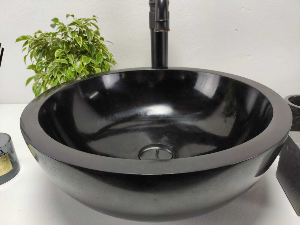 Раковина из андезита Bowl Black Small BA-81010 40*40*15