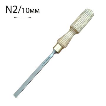 Стамеска для резьбы по дереву, ПЕТРОГРАДЪ, прямая N2, 12мм