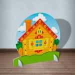 Напольная двусторонняя декорация Изба зима-лето 