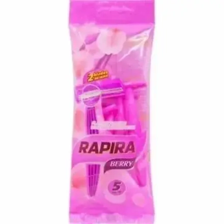 RAPIRA Berry Женский одноразовый станок  для бритья(5 шт. в пакете) 2 лезвия