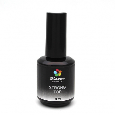 Bloom Top Strong - Топ для гель-лака без липкого слоя, 15 мл
