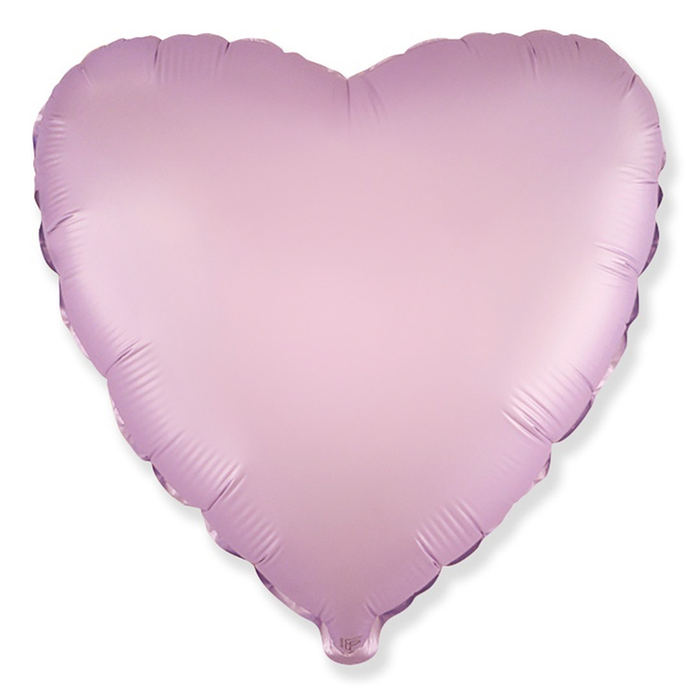 Фольгированная фигура, сердце, 18"/46СМ Сатин Lilac