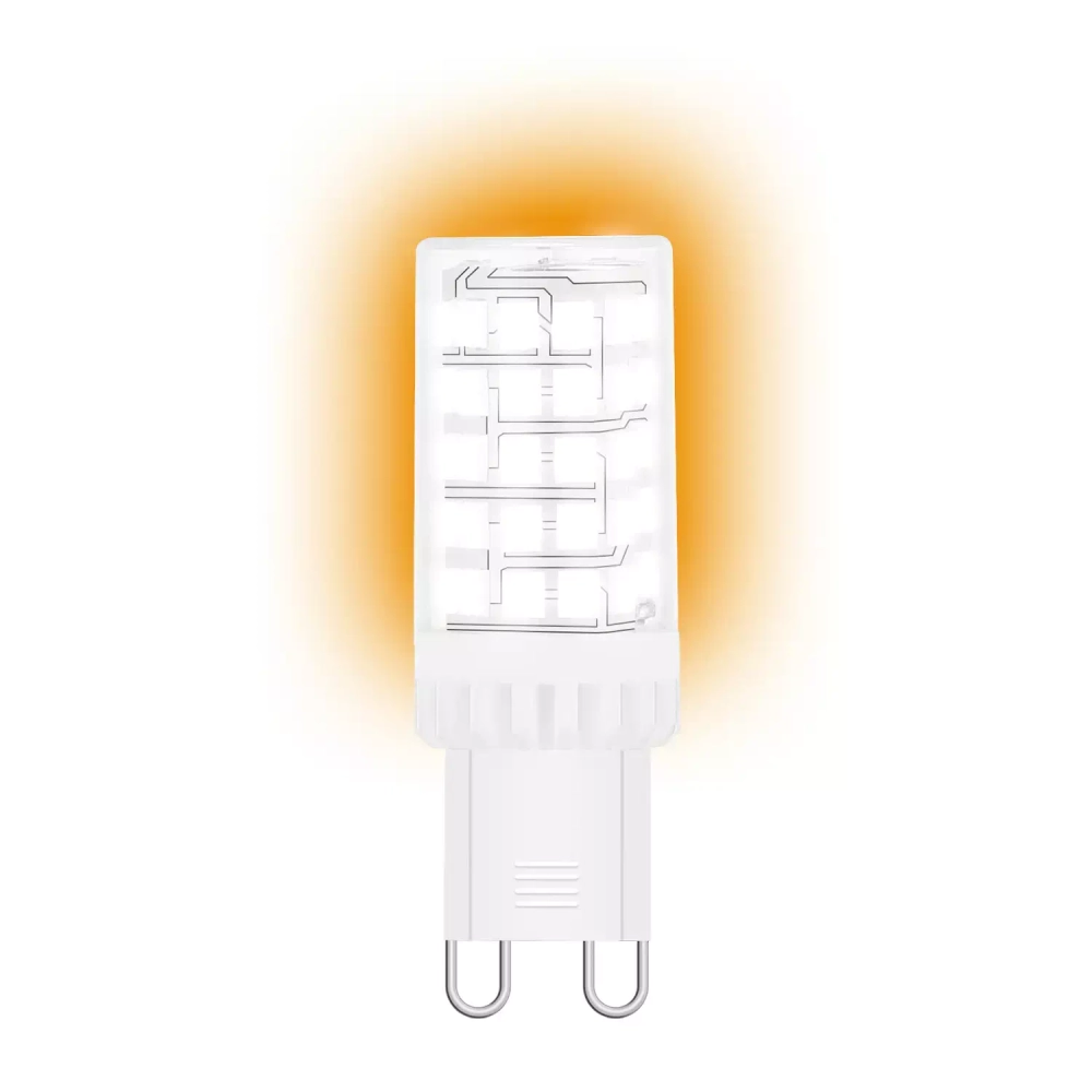 Лампа Gauss LED 5,5W 560lm G9 AC185-265V 3000K керамика 107009106